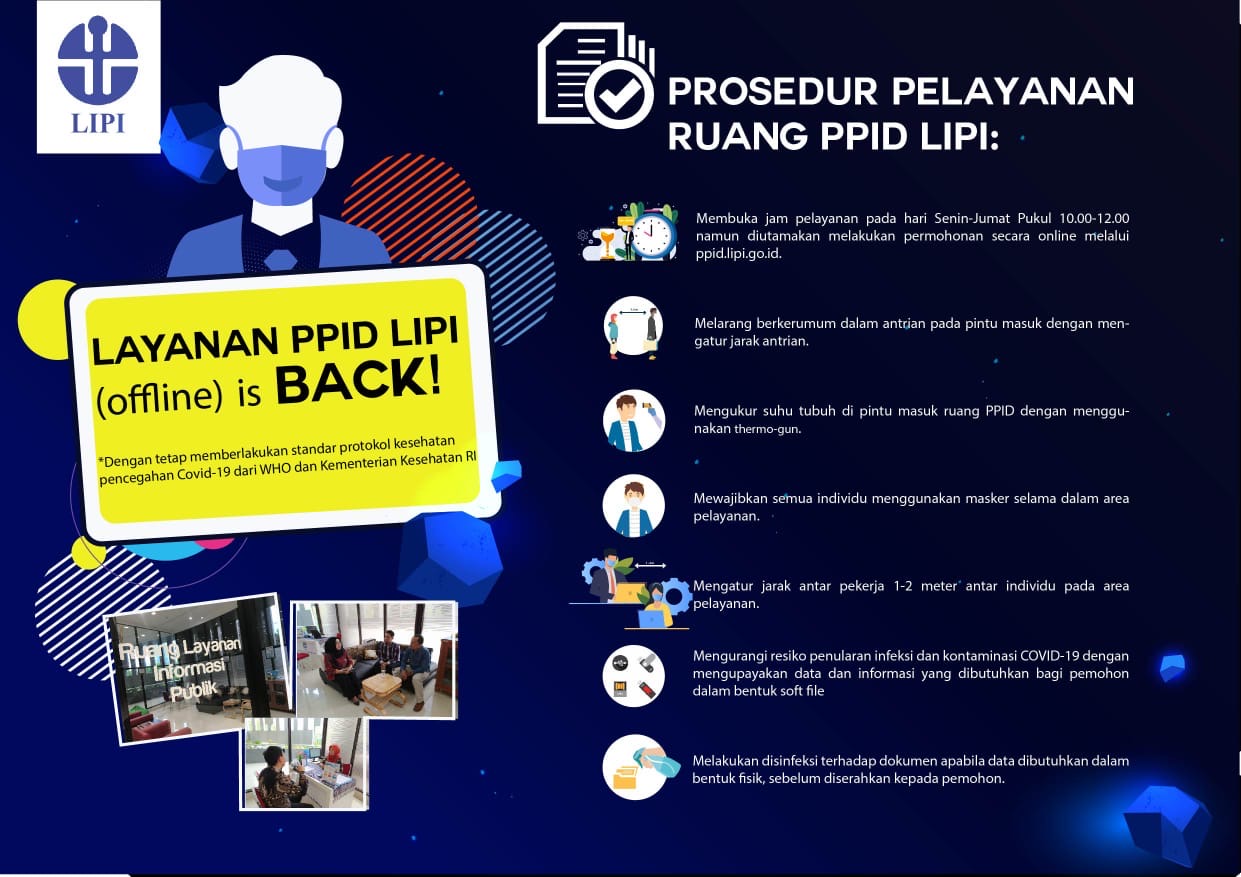 Layanan Informasi Tatap Muka LIPI Dibuka Kembali dengan Menerapkan Protokol Kesehatan